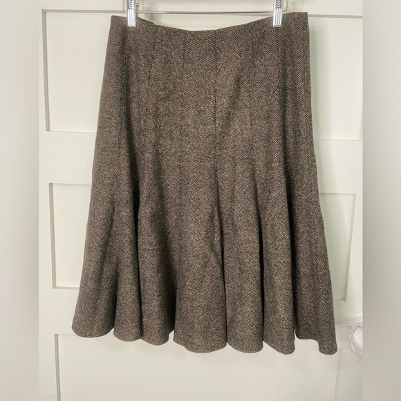 Michael Michael Kors 100% Wool Circle Skirt Size 8 With Interior lining - Picture 1 of 9